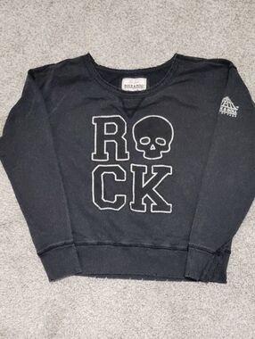 Red Jacket Rock & Roll Hall Of Fame Black Kids Sweatshirt